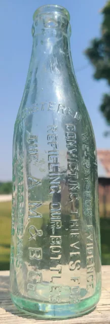 THIEVES BOTTLE, Early Dr. Pepper, A.M. & B. CO, WACO TEXAS & ST. LOUIS, MO