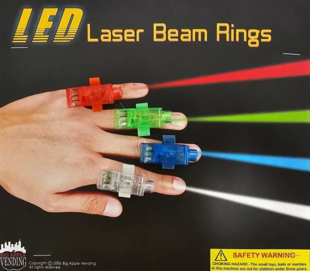 200 Led Light Up Rings Vending 2" Capsules Toy Filled 2 Inch  Mix Party Favor