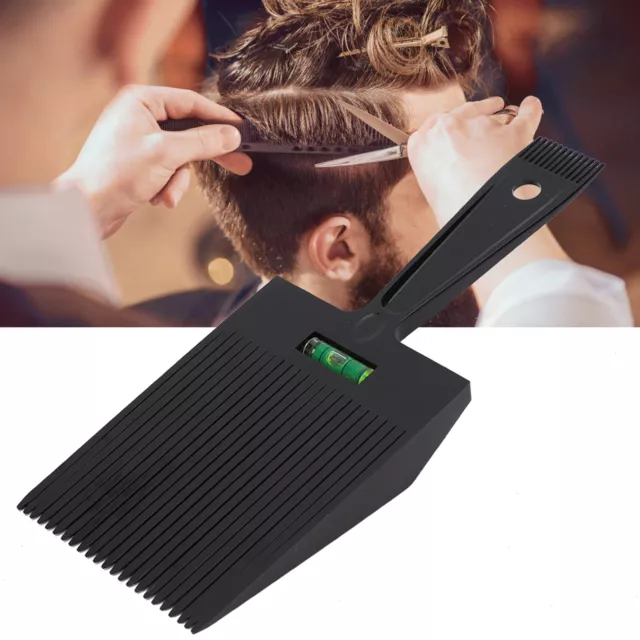 Men Flat Top Guide Comb Haircut Clipper Comb Barber Shop Hairstyle Tool Black