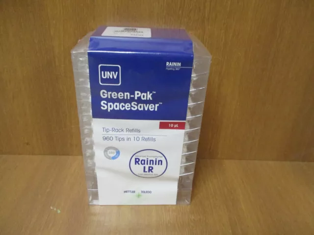 METTLER TOLEDO RAININ PIPETTE TIPS 10 RACKS  10uL UNV PART#30389284