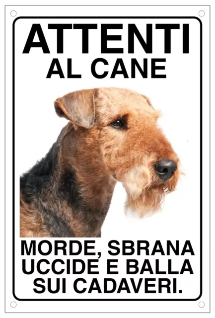 AIREDALE Attenti al cane morde sbrana uccide e balla sui cadaveri 20X30