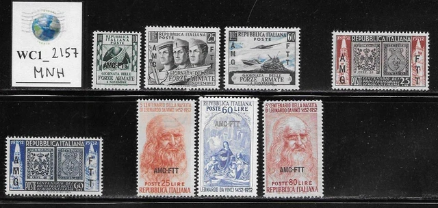WC1_2157 TRIESTE FTT. Valuable small lot of 1952 sets. MNH