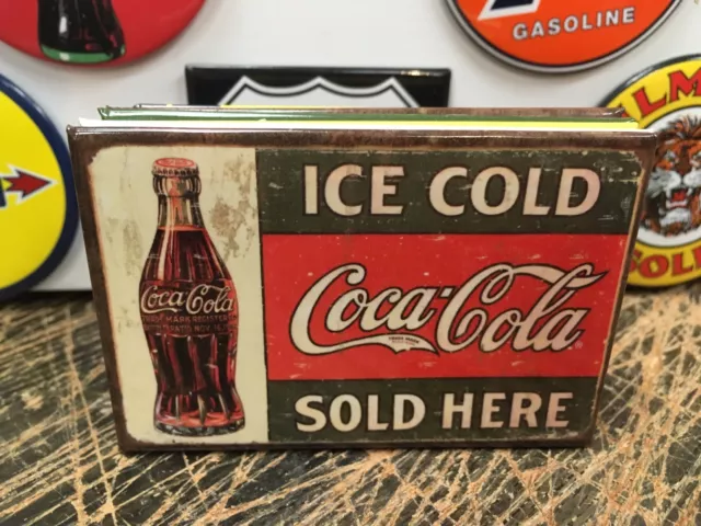 classic ICE COLD COCA COLA sold HERE! FULLY backed refrigerator MAGNET