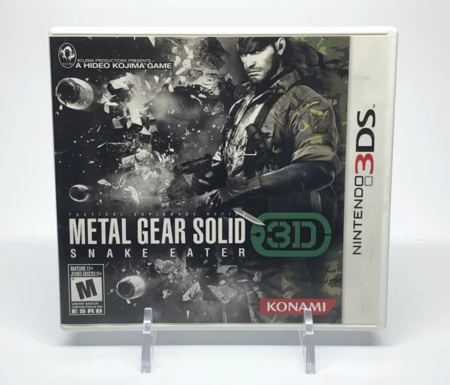 Metal Gear Solid 3D Snake Eater - Nintendo 3DS - Complete CIB - Tested Working