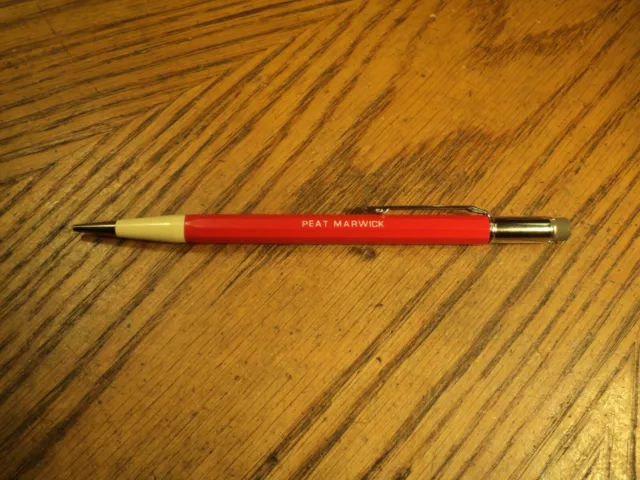 Vintage Autopoint Mechanical Pencil Advertising  Peat Marwick 5-5/8" Long USA