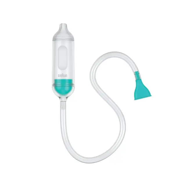 Braun Manual Nasal Aspirator – Quickly and Gently Clear Stuffed Infant Noses - T