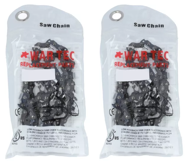 WAR TEC 20" Chainsaw Saw Chain Pack Of 2 Fits ACTECMAX CS5800