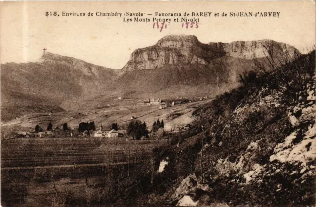 CPA Env. de CHAMBÉRY - Panorama de Barey et de St-JEAN-d'Arvey (252235)