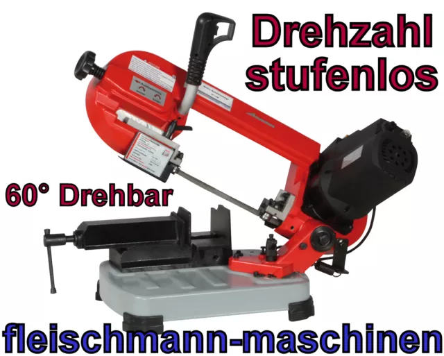 Holzmann Metallbandsäge BS125M Bandsäge inkl Bandsägeblatt Schraubstock Anschlag