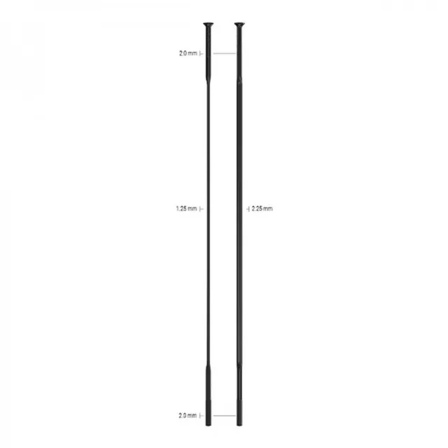 Radius cx-sprint Edelstahl i-head - 232mm schwarz Packung 4 Stück. Sapim