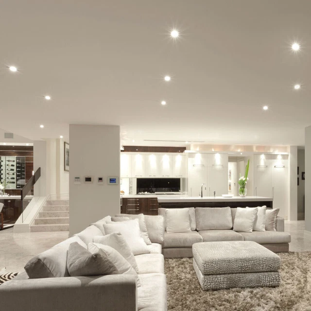 Eglo Barranco - Kit De 5 Spots LED Encastrables Ronds - Blanc Chaud/neutre/froid Réglable - GU10 - Pour Plafond Suspendu