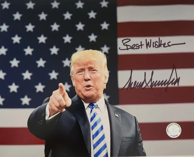 Donald Trump Autographed 8x10 With Certification