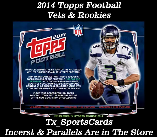2014 Topps Football🏈Complete Your Set🏈Vets & Rookies🏈Pick Your Player