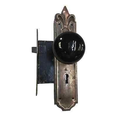 Late 19th Century Victorian Yale & Towne Mortise Lock With Door Knobs