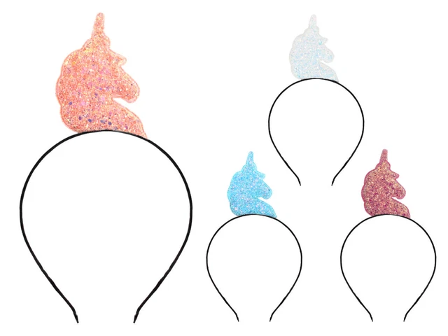 6 Stück Einhorn Haarreifen Set - Bunte Haarspangen Für Mädchen In Gold, Silber, Rosa, Blau, Pink