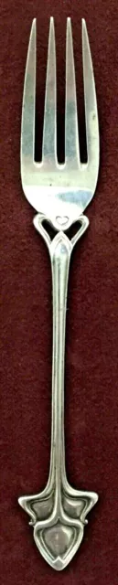 Walker & Hall Art Nouveau Sterling Silver Fork Floral 1918 Sheffield Lion Lovely