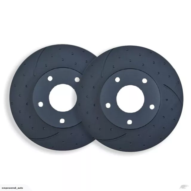 DIMPL SLOTTED FRONT DISC BRAKE ROTORS for Holden Commodore VT VU VX VY VZ RDA40D