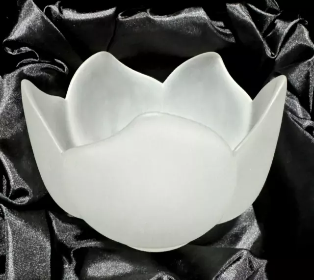 TAZZA VETRO SATINATO, H 75mm, PARALUME PER LAMPADARI O APPLIQUE (6 pezzi) 2