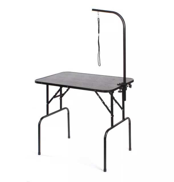 Pedigroom Grand Portable Mobile Chien Animaux Soins Table Avec Bras Pince Noose