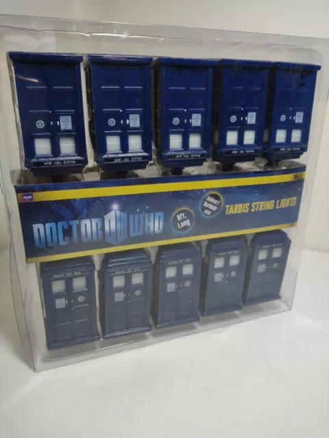BBC Doctor Who Collectible Tardis String Lights Carlisle Co. 2009 Dr Who