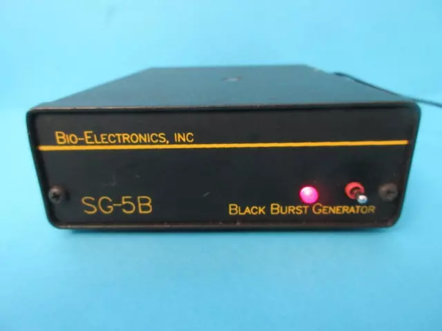 Bio-Electronics Inc Sg-5B Black Burst Generator Sync Outputs Used Works Great