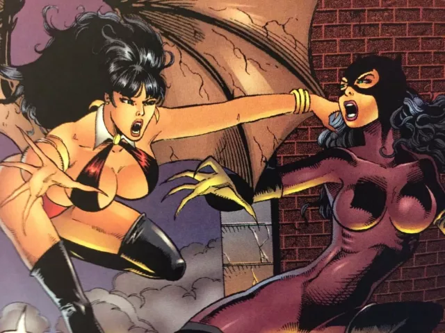 CATWOMAN/VAMPIRELLA:THE FURIES~1997~GN~CROSS-OVER~DC/Harris Comics~1ST Print~NM