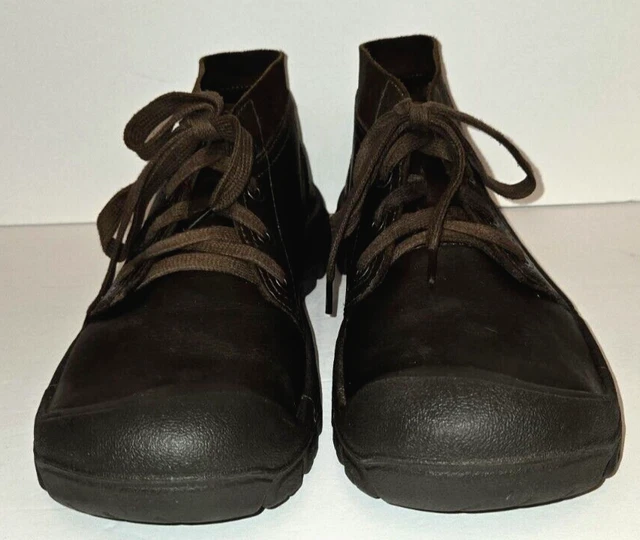 MENS KEEN BROWN Leather Waterproof Shoes / Boots 1019854 Size 10 £37.02