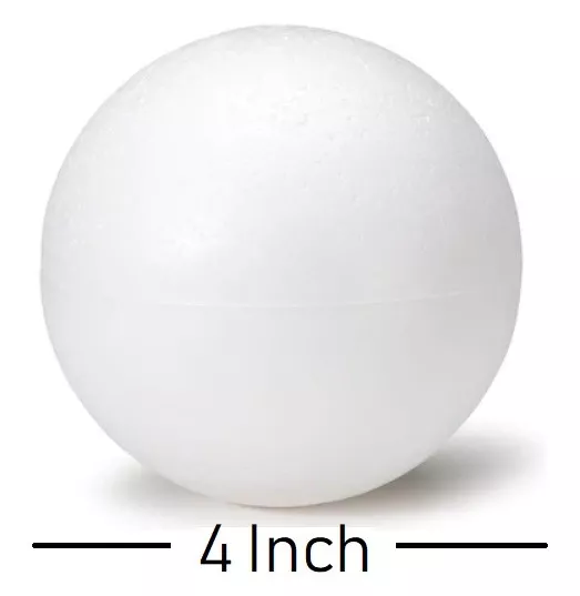 4 Inch Foam Polystyrene Balls for Art & Crafts Projects (30 Piece Set) 3
