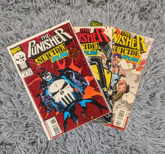 Marvel Comics The Punisher Suicide Run 1987 2nd Series Lot Run of Issues #86-88