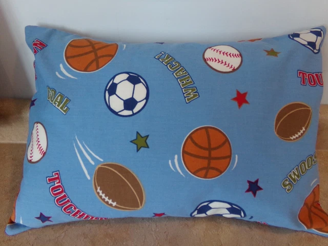 Travel-My Pillow-Toddler Size Pillowcase Envelope Sports 12" X 18" #3840