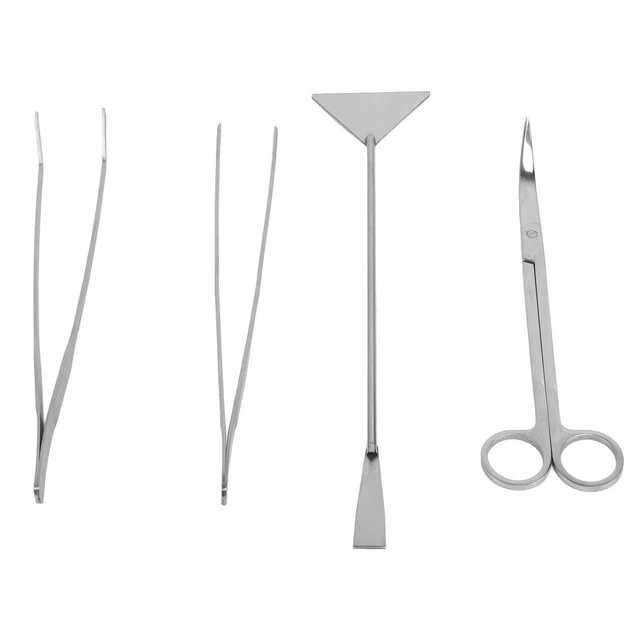 Aquarium Aquascape Tools Kit 4 In 1 Multifunction Stainless Steel Aquatic Pl Sds