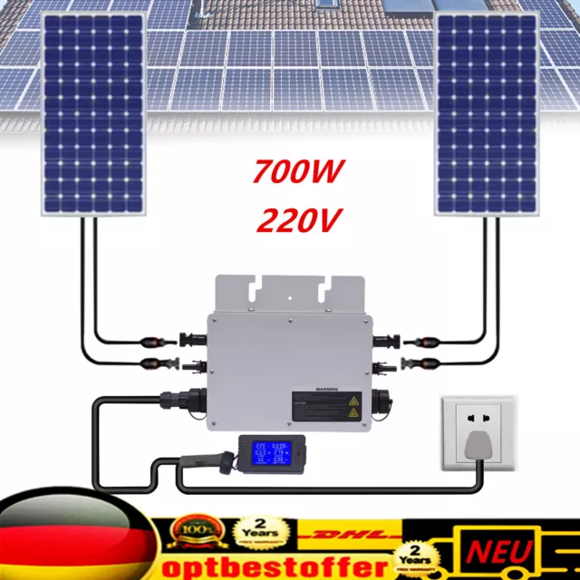 700W Wechselrichter Solar Grid Tie Steuerung Mikro Inverter WVC-700W (IP65) 220V