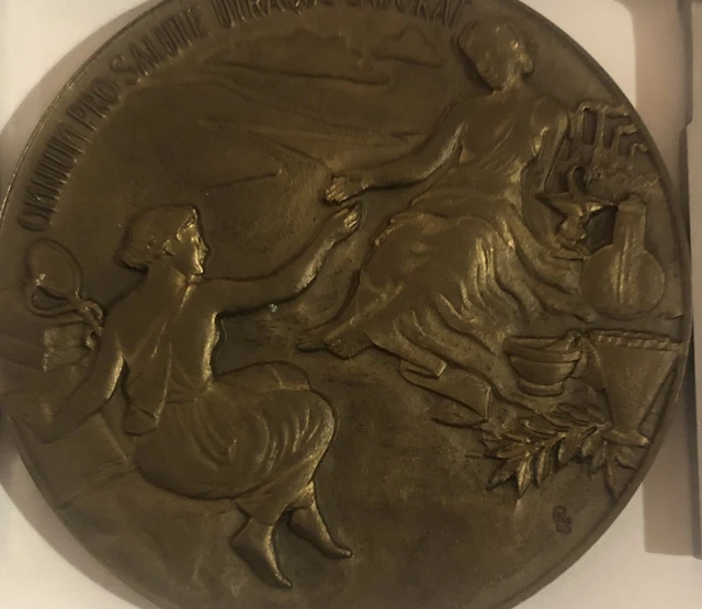 Médaille En Bronze Fraissé – Femme Art Déco/Nouveau – Verso Vierge – Ultra Rare