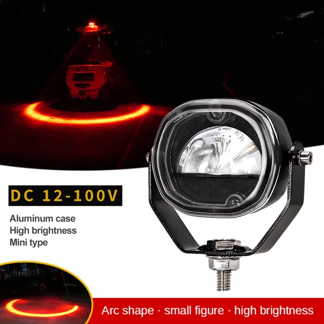Mini RED LED Camber Line Forklift Truck AGV Warning Lamp Safety Working Light