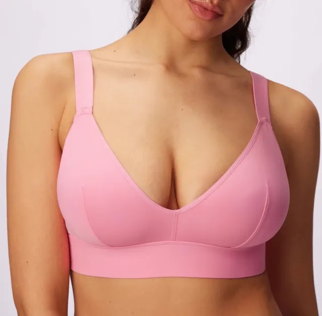 Parade Triangle Bralette Wireless Adjustable Pink Size 2