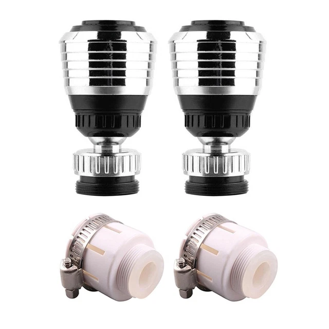 Filtro burbujeador grifo filtro repuesto cocina herramienta de giro 360 adaptador
