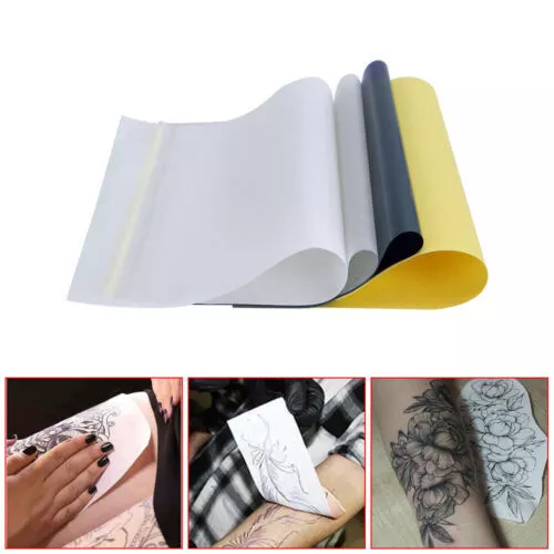 100X Tattoo Stencil Transfer Paper Spirit Thermal Carbon Tracing Copier Supplies 2