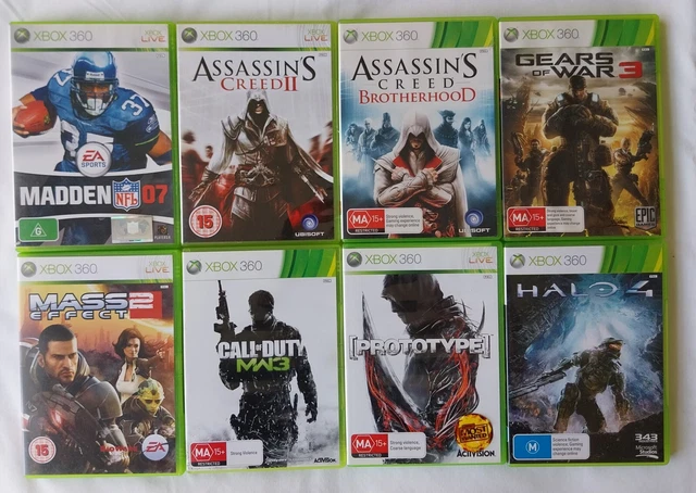 8X MICROSOFT XBOX 360 Games Bulk Lot Call Of Duty Assassins Creed