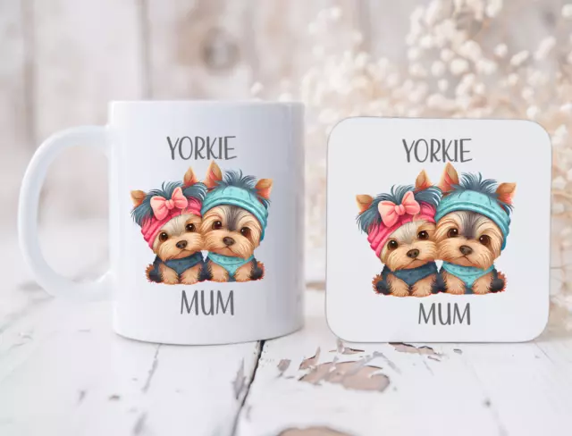 Personalised Dog Mug Pet Cup Dog Lover Gift Yorkshire Terrier Birthday Gift