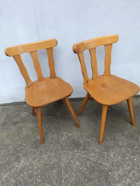 Wirtshaus Stuhl Küchen Schänke Kneipen Stühle Kegelbahn Chair Vintage Midcentury 3