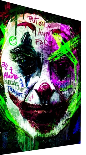 Leinwand Bilder Abstrakt Joker Clown Wandbilder-Hochwertiger Kunstdruck