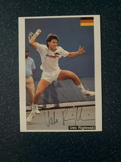 Autogrammkarte  Udo Rieglewski  Tennis signiert