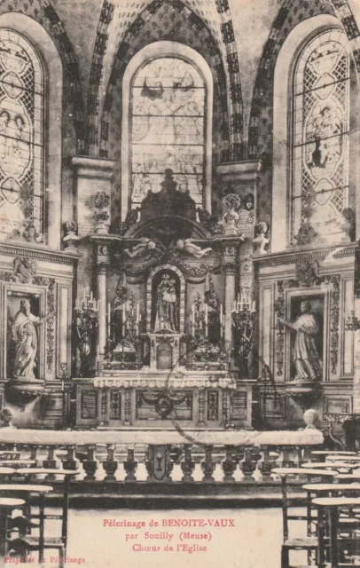 CPA 55 Pèlerinage de BENOITE VAUX par Souilly (Meuse) Choeur de l'Eglise