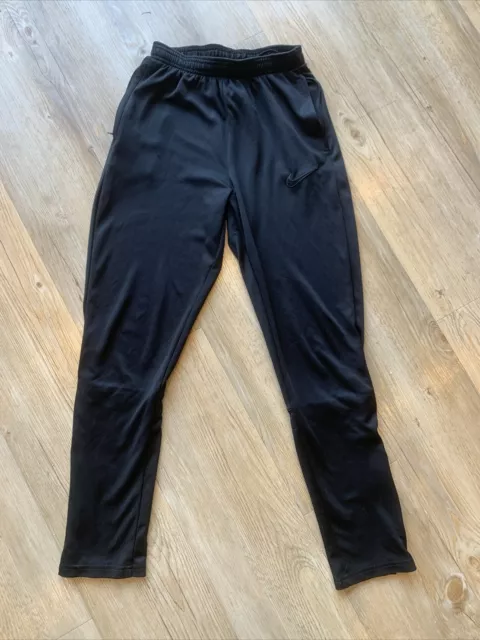 Boys Nike Black Dry-Fit Tracksuit Bottoms With Zip Pockets Size XL 13-15 Years