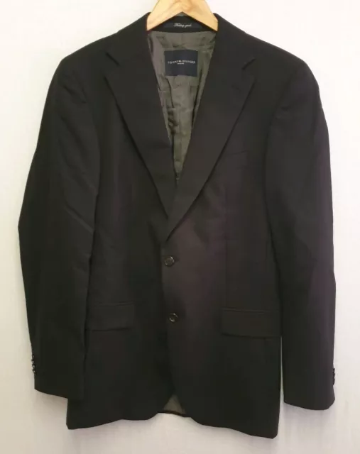 Giacca Su Misura Tommy Hilfiger Lana Vergine Blu Navy Blazer Formale Taglia Xs