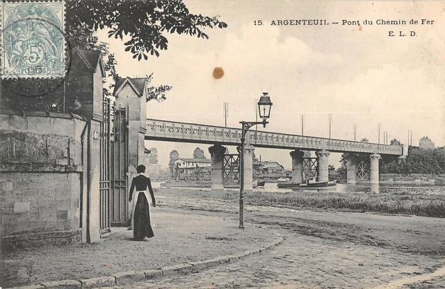 Cpa 95 Silver Railway Bridge