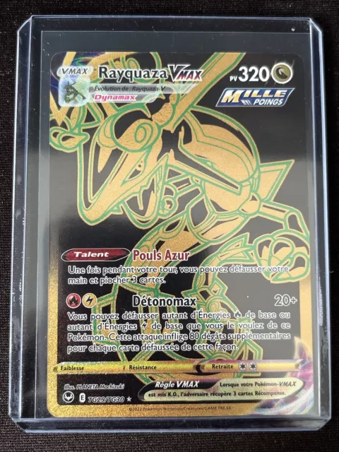 Rayquaza VMAX TG20/TG30 Rapid Strike Shiny Alternative Full Art - Myboost X  Epée et Bouclier 12 Tempête Argentée - Box of 10 Pokemon French Cards