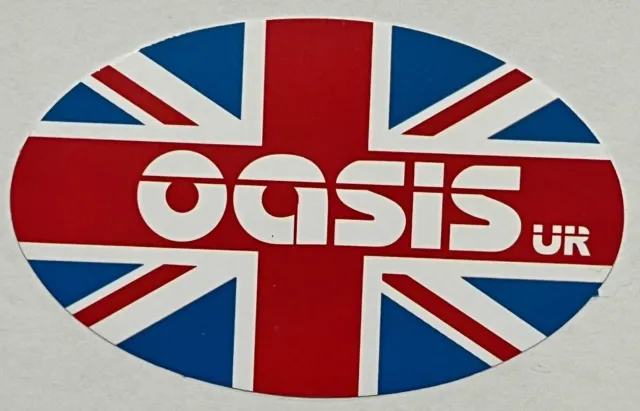 OASIS UK Logo Variations -  Vinyl Decal Sticker Rock BritPOP Free Ship + Track