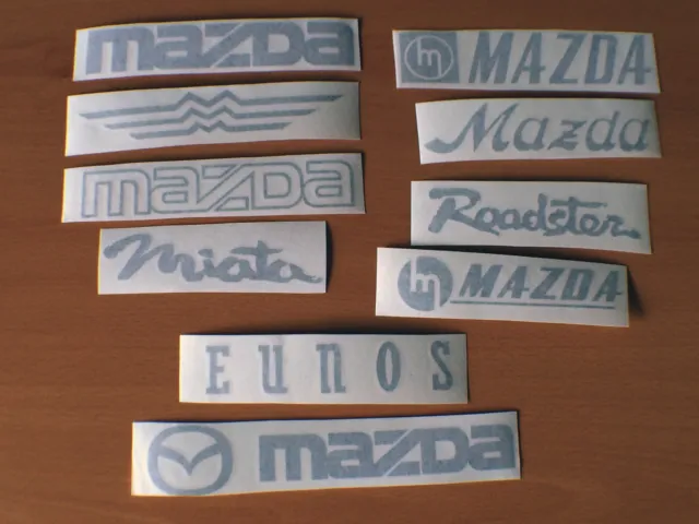 Mazda Miata Front bumper logo; like OEM decal, vintage styles available! sticker 2