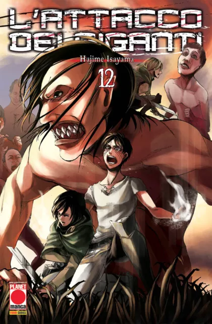 L'Attacco dei Giganti N° 12 - Ristampa - Planet Manga - Panini Comics - ITALIANO